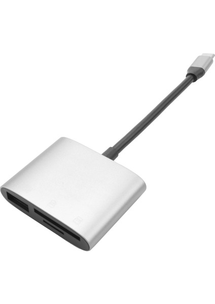 Usb-C Çok Fonksiyonlu Kart Okuyucu Sd Kart Yüksek Hızlı Kart Okuyucu (Yurt Dışından)