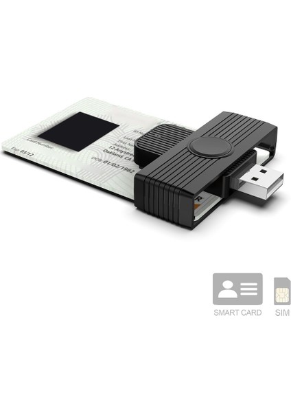 USB 2.0 Akıllı Kart Sım Cac Kart Okuyucuları Pc Bilgisayar Için Kimlik Kartı Okuyucu (Yurt Dışından) fiyatları