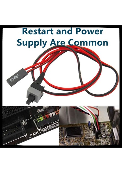 Adet Pc Bilgisayar Anakart Anahtarı Güç Kablosu Kablosu Yeniden Başlatma Kablosu (Yurt Dışından) fırsatları
