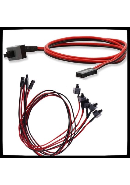Adet Pc Bilgisayar Anakart Anahtarı Güç Kablosu Kablosu Yeniden Başlatma Kablosu (Yurt Dışından) indirimleri