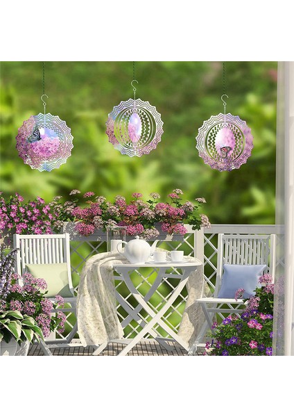 Süblimasyon Rüzgar Döndürücü Boşlukları 3D Döndürücüler Asılı Rüzgar Heykeli (Yurt Dışından)
