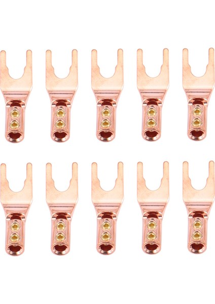 Spade Erkek Lehim Teli Konnektörü Çatal Spade Fiş Adaptörü, Gül Altını (Yurt Dışından)