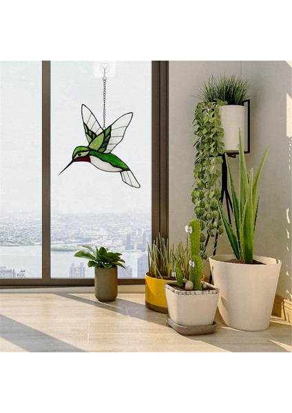 Kuş Vitray Pencere Asılı El Yapımı Ev Dekoru Kuş Dekorasyonu (Yurt Dışından) fiyatları