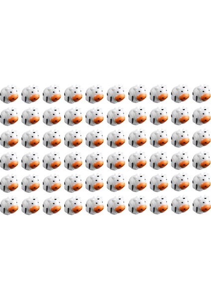 60 Adet Sevimli Mini Inek Figürleri, Dıy El Sanatları Için Minik Minyatür Reçine Inek (Yurt Dışından)