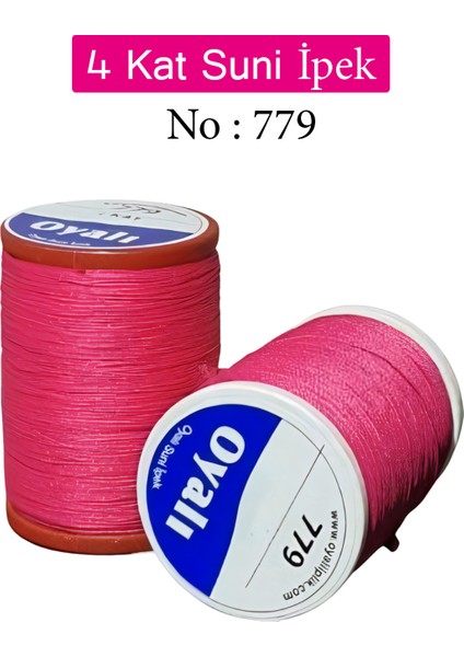 4 Kat Suni Ipek Iplik Iğne Oyası Boncuk Ipi Tığ Oyası NO:779
