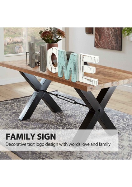 Home&love Ahşap Harf Ev Dekorasyonu Süsleri Country Stil Dekor (Yurt Dışından) fiyatları