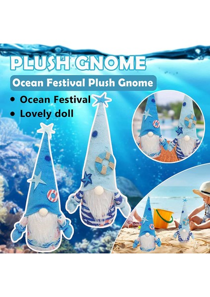 Ocean Festival Gnome Peluş Yüzsüz Bebek, Neyse Ki Ev Ofisi Için, B (Yurt Dışından) fırsatları