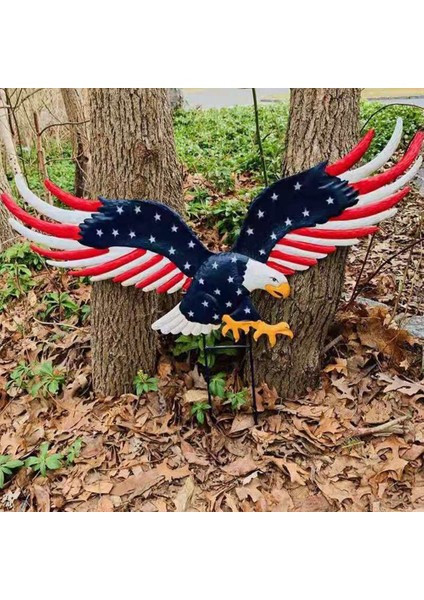 Eagle Bahçe Dekorasyonu Toprak Fişi Çim Açık Bahçe Dekoru El Sanatları (Yurt Dışından) modelleri