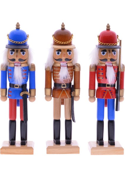 25CM Fındıkkıran Asker Kukla Noel Sahnesi Dekorasyonu Kırmızı (Yurt Dışından) fiyatları