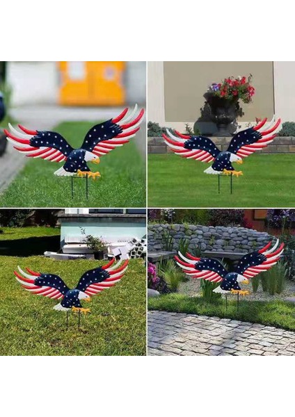 Eagle Bahçe Dekorasyonu Toprak Fişi Çim Açık Bahçe Dekoru El Sanatları (Yurt Dışından) fırsatları