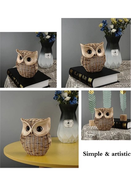 Baykuş Heykelleri Reçine Oturma Odası Süslemeleri Iç Mekan Ev Dekorasyonu El Sanatları (Yurt Dışından) fiyatları