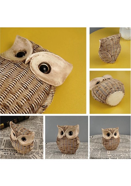 Baykuş Heykelleri Reçine Oturma Odası Süslemeleri Iç Mekan Ev Dekorasyonu El Sanatları (Yurt Dışından) modelleri