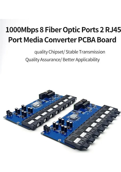 Gigabit Ethernet Fiber Anahtarı Medya Dönüştürücü 2 RJ45 Fiber Portu (B) (Yurt Dışından)