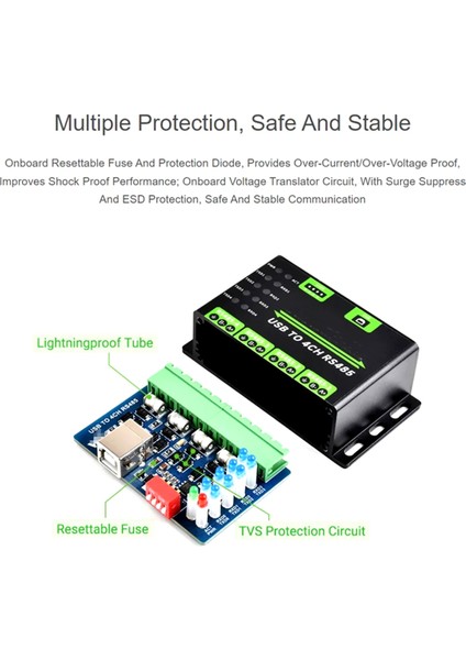Usb'den 4ch RS485 Dönüştürücü Modülü (Yurt Dışından) indirimleri
