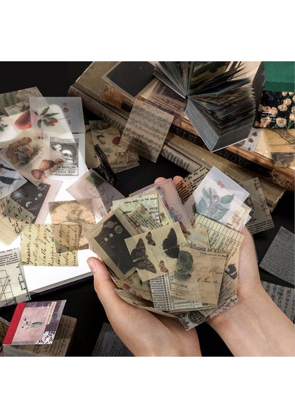 Vintage Dıy Scrapbooking Günlük Malzemeleri Bitki Hayvan Kelebek (Yurt Dışından) fiyatları