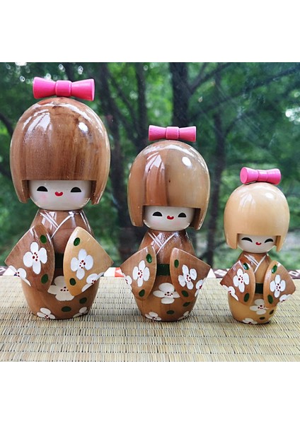 Japon Kokeshi Ahşap Bebekler Kız Hediye Dekorasyon Süsleme Model E (Yurt Dışından) fırsatları
