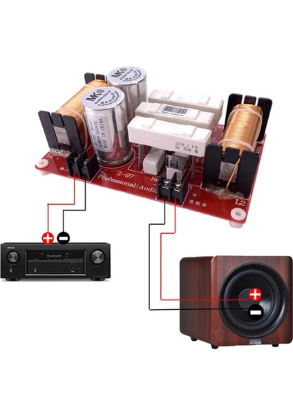 550W Ağır Bas Hoparlör Frekans Bölücü Subwoofer Geçiş Filtresi (Yurt Dışından)