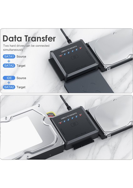 Sata - USB Adaptörü USB 3.0 - Ide/sata 3 Kablo Dönüştürücü - Abd Fişi (Yurt Dışından)