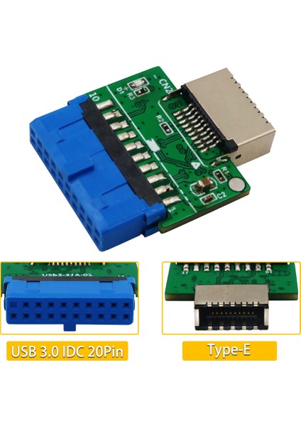 Adet Yükseltme Sürümü Dikey USB 3.1 Ön Panel Soket Anahtarı-A (Yurt Dışından)