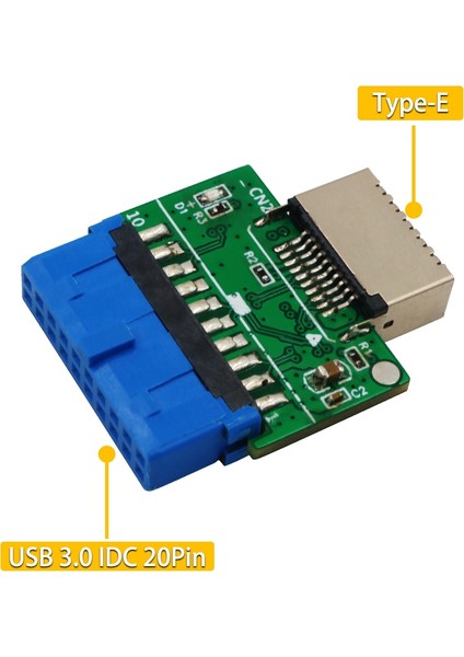Adet Yükseltme Sürümü Dikey USB 3.1 Ön Panel Soket Anahtarı-A (Yurt Dışından)