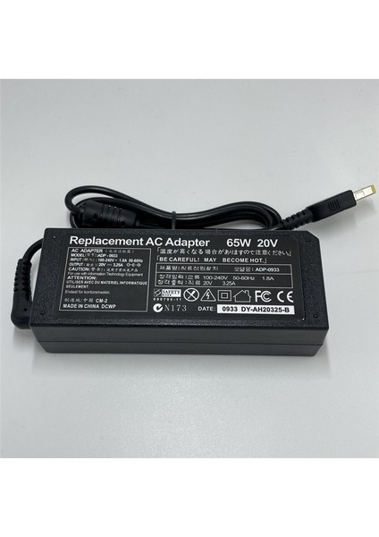 Lenovo Thinkpad X301S X230S Için 20V 3.25A 65W Ac Dizüstü Bilgisayar Güç Adaptörü (Yurt Dışından)