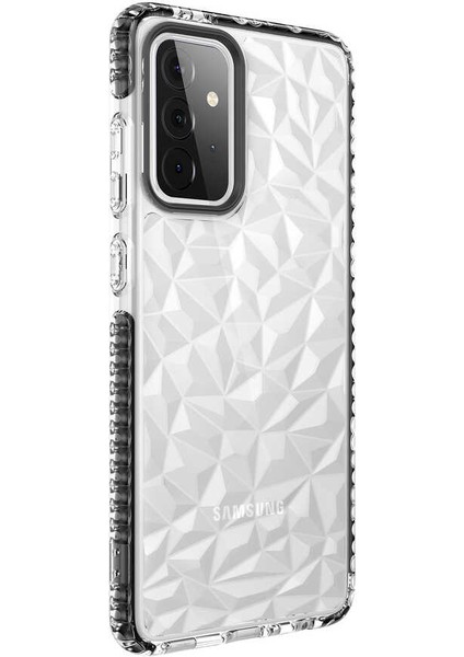 Galaxy A72 Kılıf Klcr Buzz Kapak-Siyah