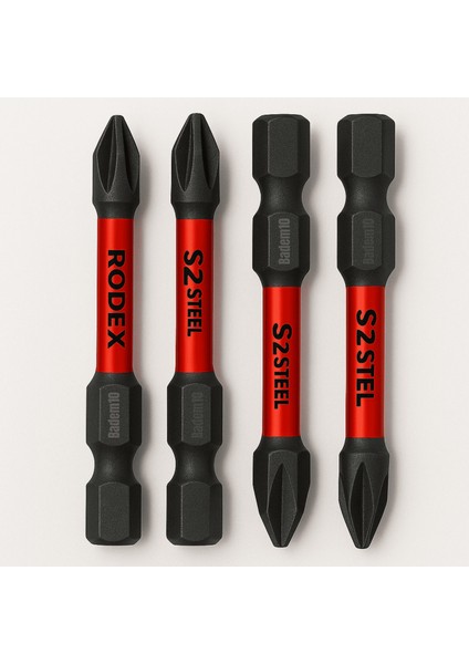 Mıknatıslı Bits Uç Ph2 50 mm Vida Sökme 5 cm Yıldız Matkap Vidalama Ucu S2 Çeliği 4 Adet modelleri