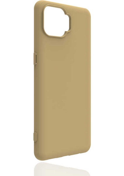 Oppo Reno 4 Lite Kılıf Klcr Biye Silikon-Gold