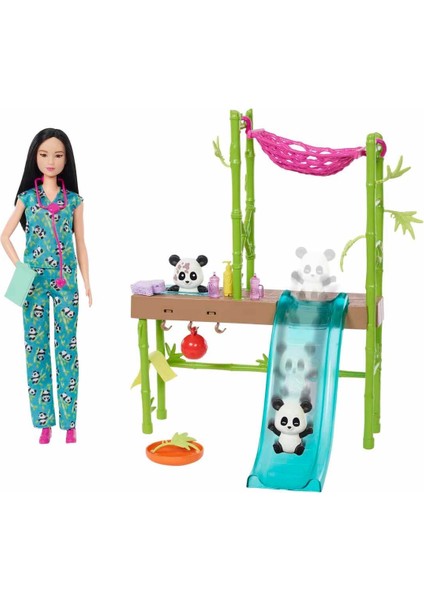 Barbie Yavru Panda Bakımı Oyun Seti HKT77