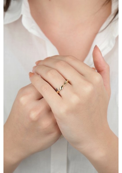 14 Ayar Altın Burgulu Yüzük 880 fiyatları