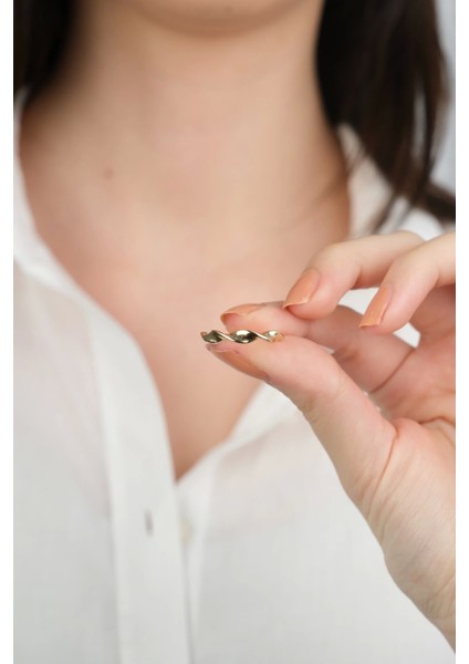 14 Ayar Altın Burgulu Yüzük 880 fırsatları