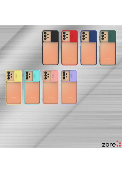 Galaxy A33 5g Kılıf Klcr Lensi Kapak-Kırmızı