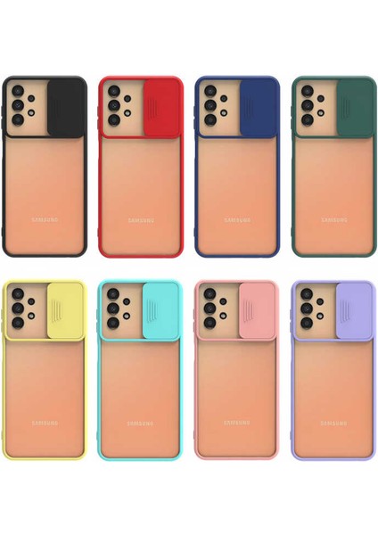 Galaxy A33 5g Kılıf Klcr Lensi Kapak-Kırmızı