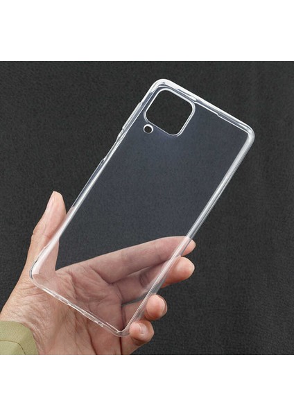 Galaxy A22 4g Kılıf Klcr Süper Silikon Kapak-Renksiz
