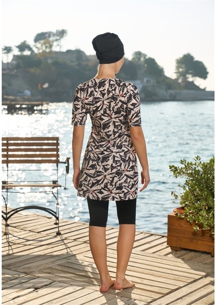 Dijital Baskı Boneli Yarım Kol Taytlı Mayo fiyatları