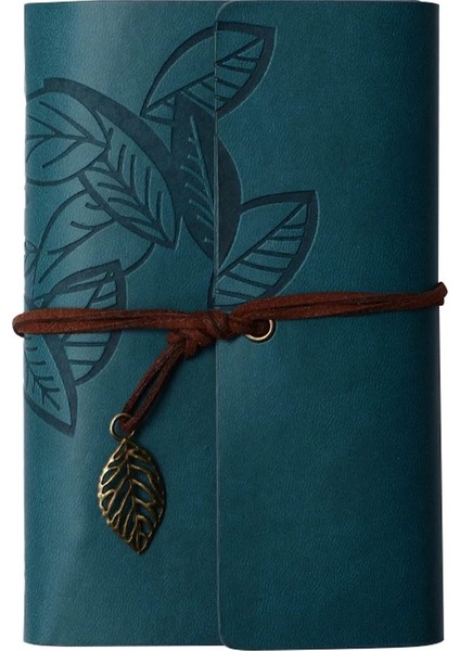 Yaprak Desenli Deri Defter