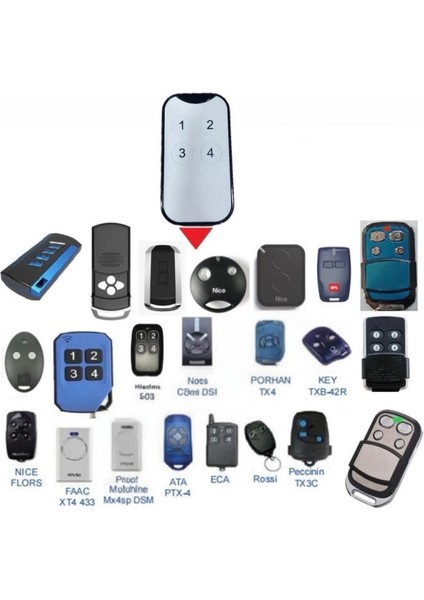 St 120 Pro Akıllı Kumanda NİCE, BFT, HİLAND, FAAC VB Olabilen Akıllı Kumanda Garaj Kepenk Bariyer Kumandası