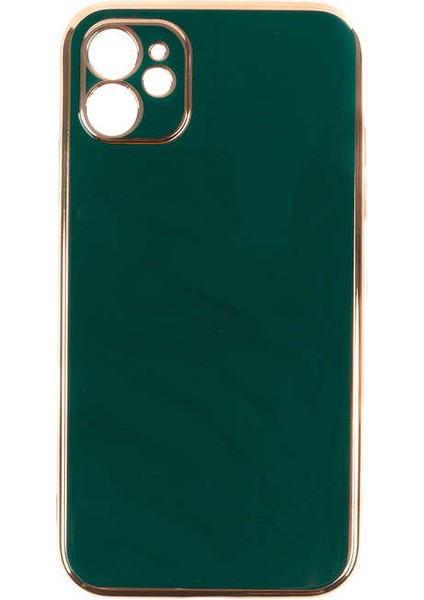 iPhone 11 Uyumlu Klcr Bark Kapak-Koyu Yeşil