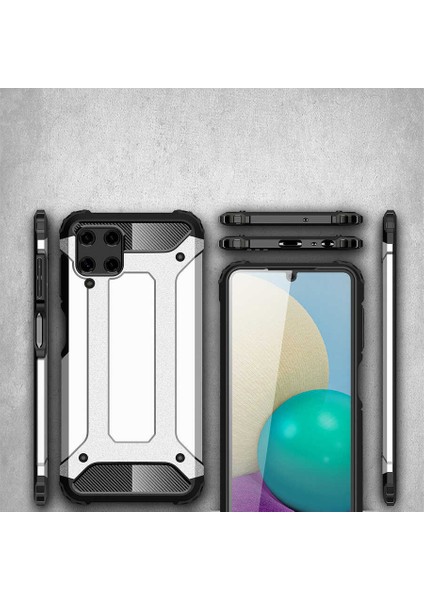 Galaxy A22 4g Kılıf Klcr Crash Silikon Kapak-Kırmızı