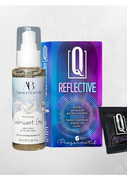 A+ Süt Aromalı Jel 100 ml + Q Reflective 6'lı Kondom Hediyeli
