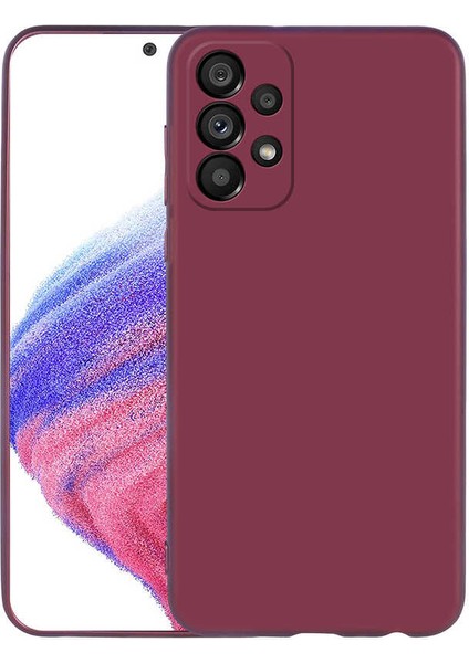 Galaxy A33 5g Kılıf Klcr Premier Silikon Kapak-Mürdüm