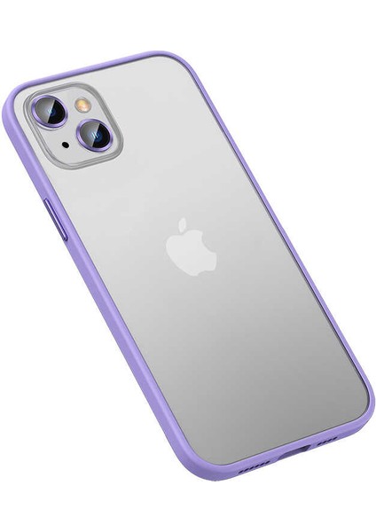 iPhone 13 Kılıf Klcr Retro Kapak-Lila