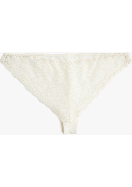 Transparan Brazilian Dantelli Külot