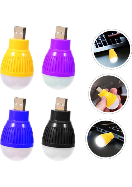 USB Beyaz Gece Lambası Mini Ampul Aydınlatma (5132)