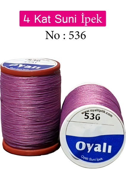 Oyalı 4 Kat Suni Ipek Iplik Iğne Oyası Boncuk Ipi Tığ Oyası NO:536