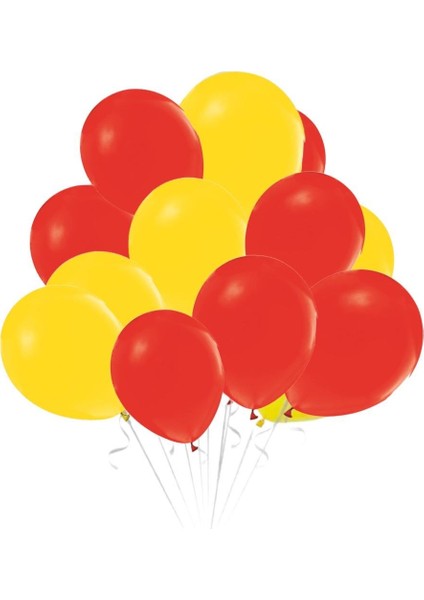 Sarı Kırmızı Balon 10'lu 12”