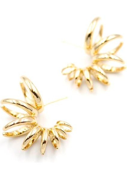 Halkalı Küpe - Rose