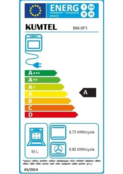 Metalik Gri Cam Ankastre Fırın 8 Prog. B66-SF3(MT)