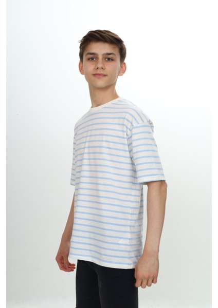 Unisex Çocuk Çizgili Tişört fiyatları