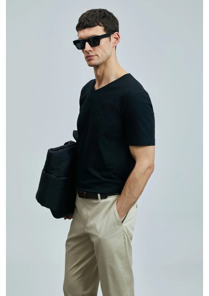 Tuna Modern Grafik T- Shirt Siyah indirimleri